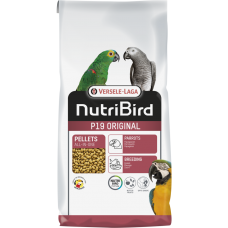VL NutriBird P19 Original- extrudy pre chov, preperovanie a zvýšené nároky veľkých papagájov s tuzemským ovocím 10kg